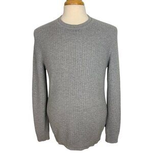 Ted Baker Mens Toxic Allover Stitch Crew Neck Sweater Ted 4 US/L Gray